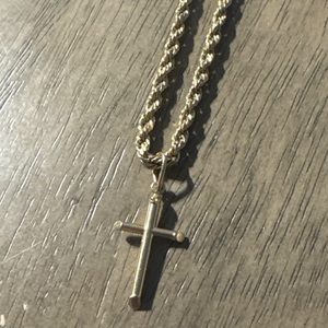 Rope Chain 14kyg 9g  With Cross Pendant