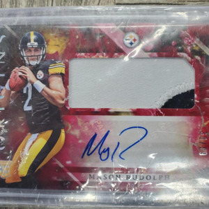 PANINI MASON RUDOLPH #116 AUTO PATCH CARD