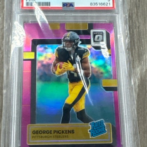 2022 DONRUSS OPTIC GEORGE PICKENS #223 PSA 9 CARD