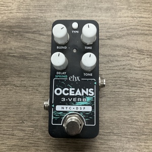 ELECTRO HARMONIX OCEANS 3 REVERB EFFECTS PEDAL