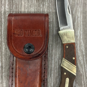SCHRADE OLD TIMER 29OT WITH LEATHER CASE 