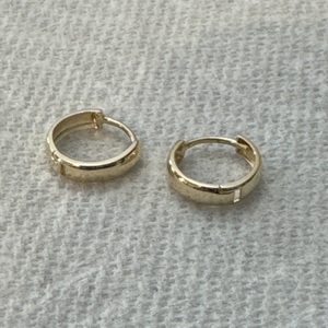 Hoop Earrings 14kyg 1.2g 