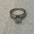 Solitaire Ring 9dias .99ctw 14kwg 3.7g 