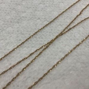 14K Yellow Gold Singapore 18" Chain Necklace 1g