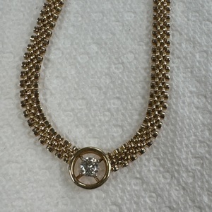 Necklace 1dias .49ctw 14kyg 18g 