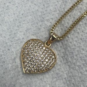 Cz Necklace 14kyg 6.5g 