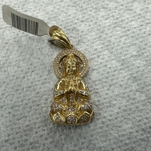 Buddah Stone Pendant 18kyg 8.7g 