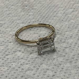 Lab Solitaire Rg 1dias 1.84ctw 14KYG Size 10 