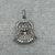 Buddah Stone Pendant 18kwg 3.9g 
