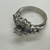 Sapphire & Diamond White Gold Ring Sz:2.5 