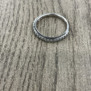 White Silver Band Ring 1.5g/0.925% 