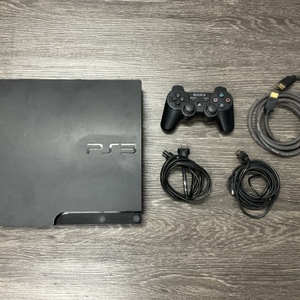 SONY PS3 CONSOLE WITH CONTROLLER AND CORDS
