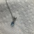 White Gold Aquamarine Necklace 1.2g/14kt 