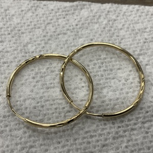 Yellow Gold Hoop Earrings 1.7g/10kt 