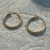 Yellow Gold Hoops Earrings 1g/14kt 