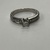 Female White Gold Band Ring 4.4g/14kt 