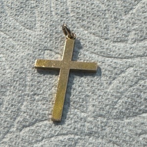 Yellow Gold Cross Pendant 2.4g/14kt 