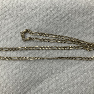  Yellow Gold Figaro Chain Sz:22 15G 