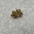 Yellow Gold Flower Studs Earrings 1g/14kt 