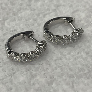 White Gold Hoop Earrings 1.3g/14kt
