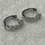 White Gold Hoop Earrings 1.3g/14kt