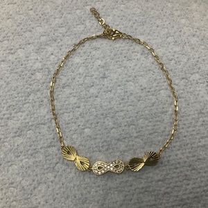 18K Yellow Gold Infinity 8" Bracelet 3.3gr