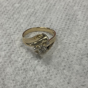 Female Yellow Gold Solitaire Ring Sz:6 3.2g/14kt 