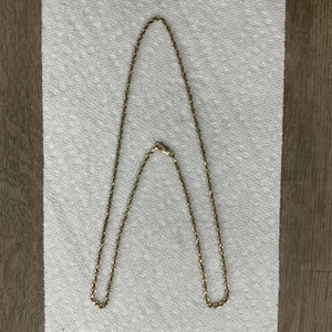 Yellow Gold Rope Chain Sz:24 12.7g/14kt 