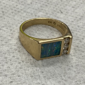 Yellow Gold Cluster Ring 8.5g/14kt 