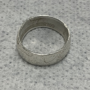 Silver Silver Band Ring 6g/0.925% RING MADE FROM COIN