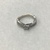 Female White Gold Band Ring 3.7g/14kt 