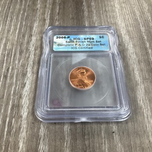 2005-P ICG SP69 SATIN FINISH MINT SET PENNY