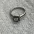 Female White Silver Band Ring 2.8g/0.925% 