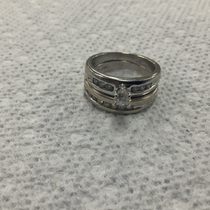 Gold 10kt Wedding set .50tcw Ring 8.4g/10kt 