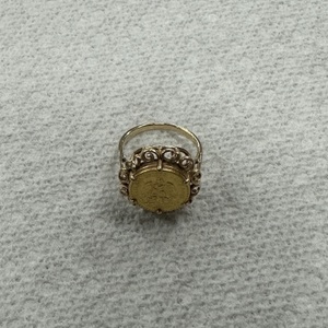 Yellow Gold Coin Ring 5.3g/14kt 