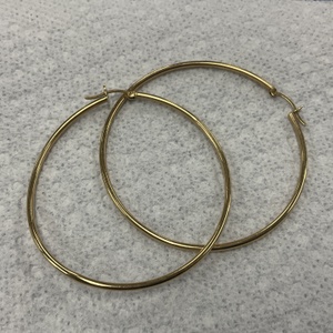 Yellow Gold Hoops Earrings 4.2g/14kt 