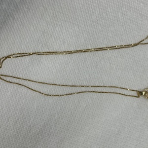 Butterfly Yellow Gold Box Necklace 4.3g/18kt