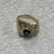 14K Yellow Gold Tanzanite & Diamond Ring 8.9Gr Size 11.5