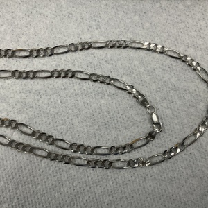 White Gold Figaro Chain 14g/10kt 
