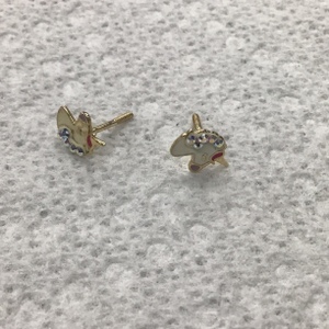 Gold 10kt Unicorn Studs