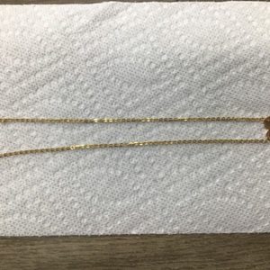 Gold Heart Necklace Sz:15 