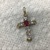 Yellow Gold Cross CZ Pendant 2.4g/14kt