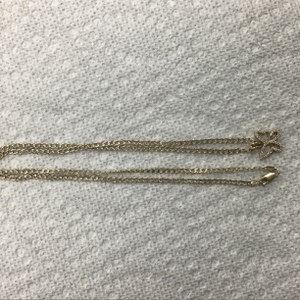 Gold 14kt CZ Butterfly Curb Chain
