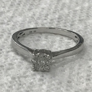 White Gold Cluster Ring 1.5g/10kt 