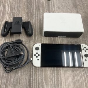 NINTENDO SWITCH OLED CONSOLE WITH DOCK, CHARGER, & JOYCON GRIP