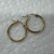 Yellow Gold Hoops Earrings 1.1g/14kt 