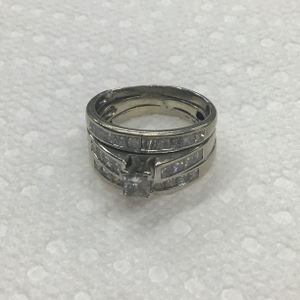 White Gold Wedding Set Ring 9.1g/14kt 