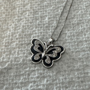 Gold 10kt Butterfly Necklace