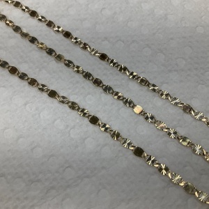 14K 3-Tone 18" Chain Necklace 2.5Gr 