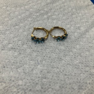 Yellow Gold Hoops Earrings 1.2g/14kt 